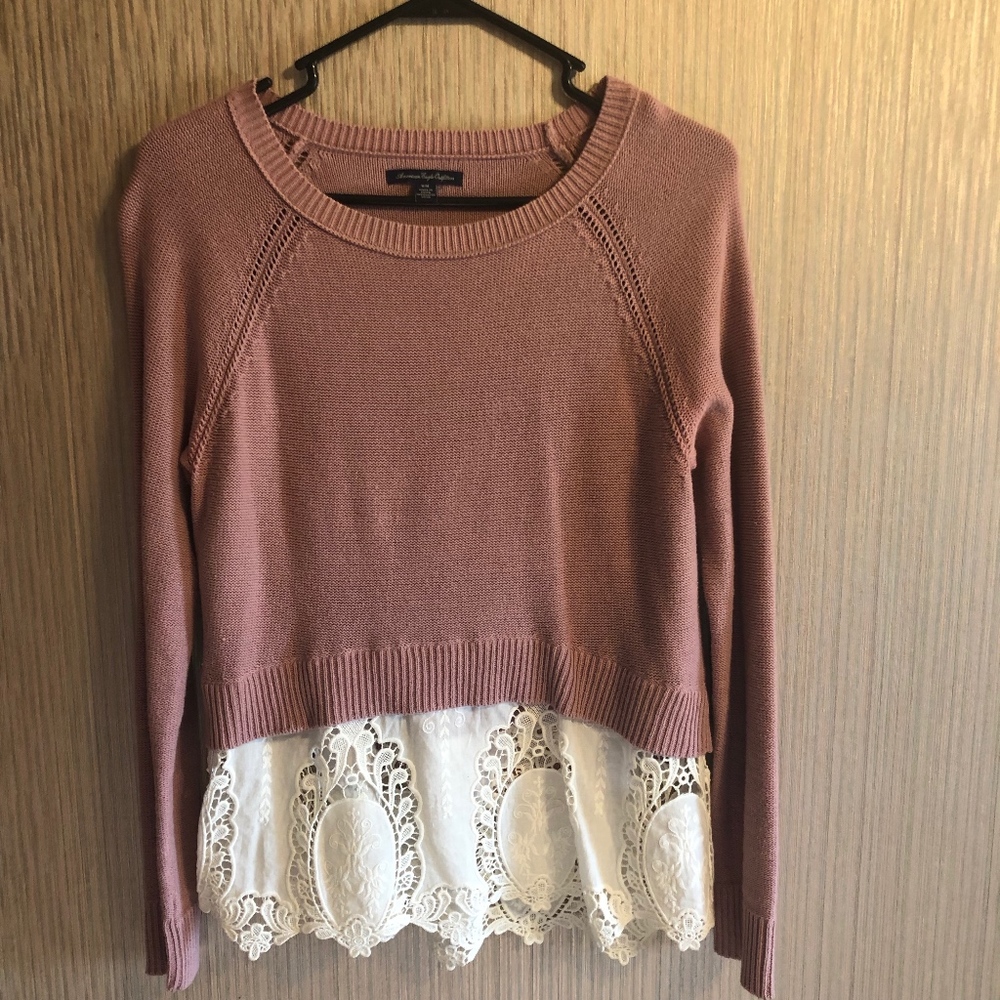 Layered Lacy Sweater